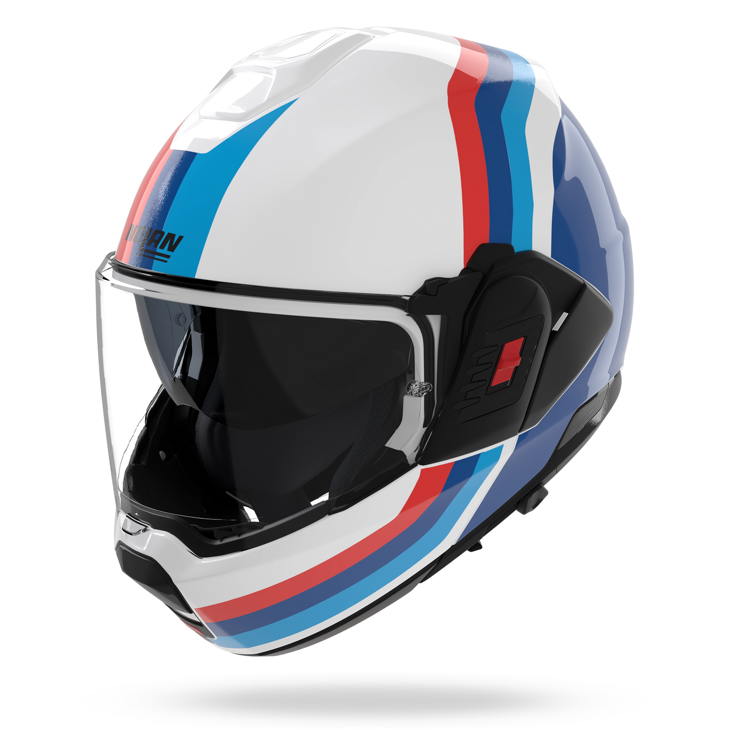 Nolan casco convertibile modulare N120-1 LINEO Bianco / Blu / Rosso - XXS
