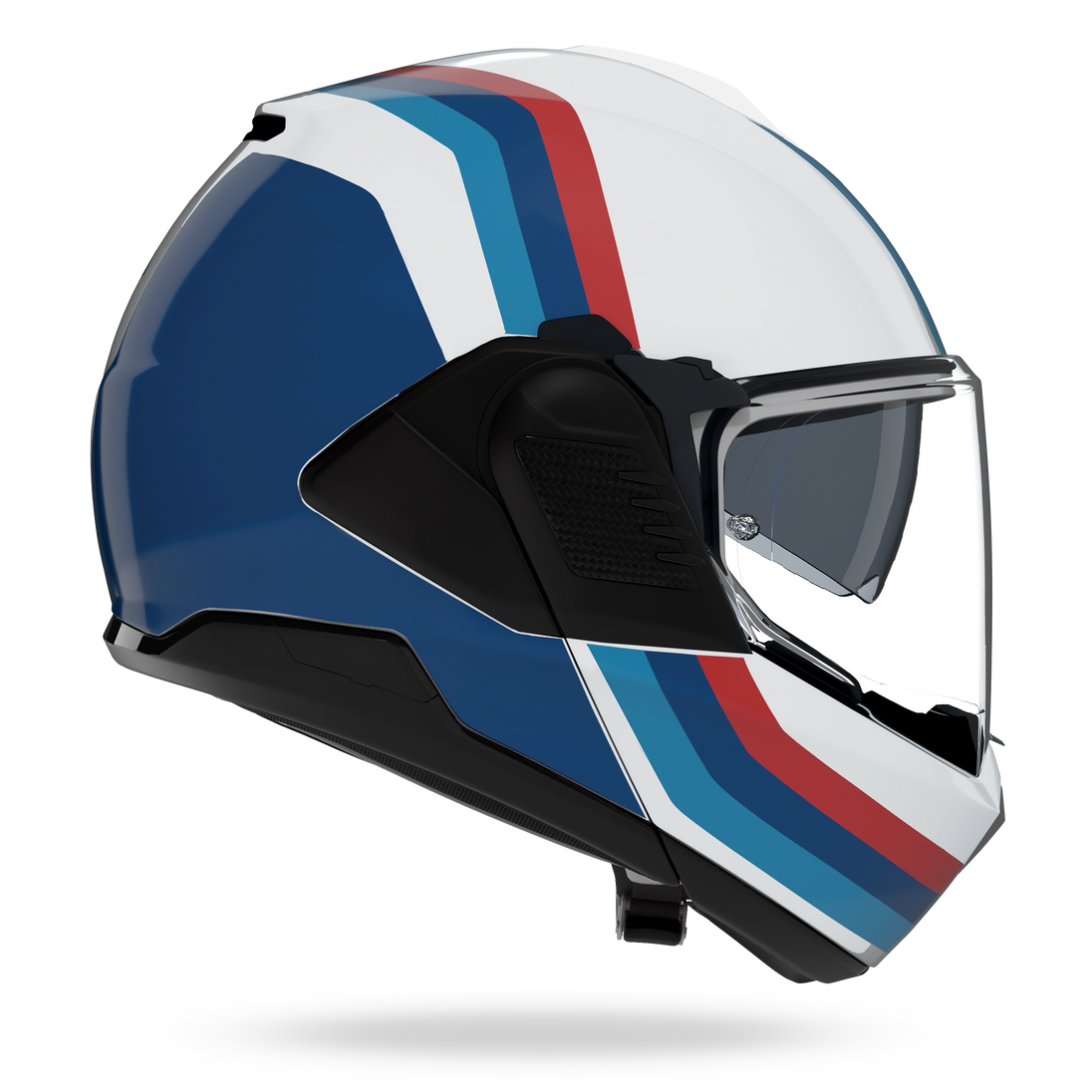 Nolan casco convertibile modulare N120-1 LINEO Bianco / Blu / Rosso - L
