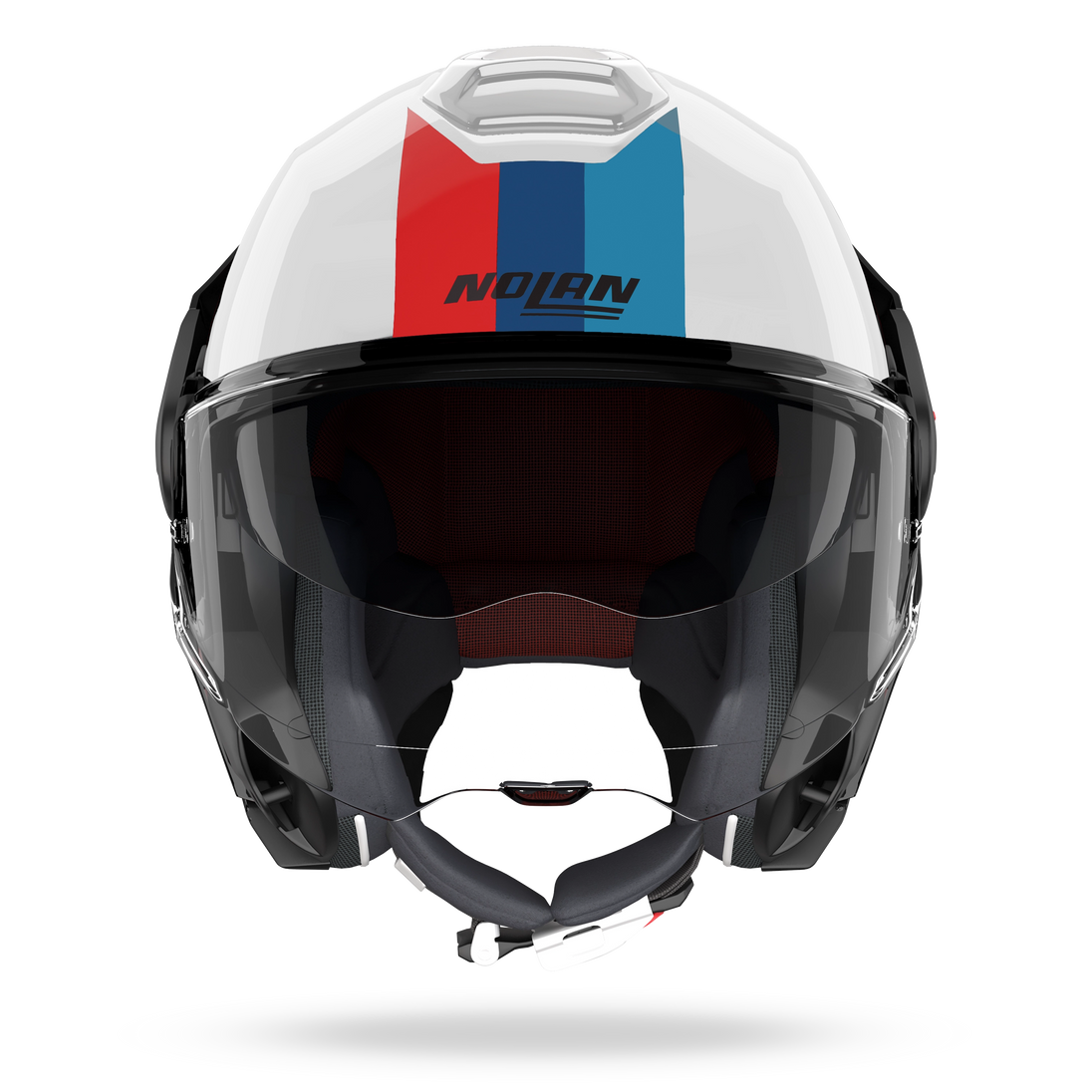 Nolan casco convertibile modulare N120-1 LINEO Bianco / Blu / Rosso - XL