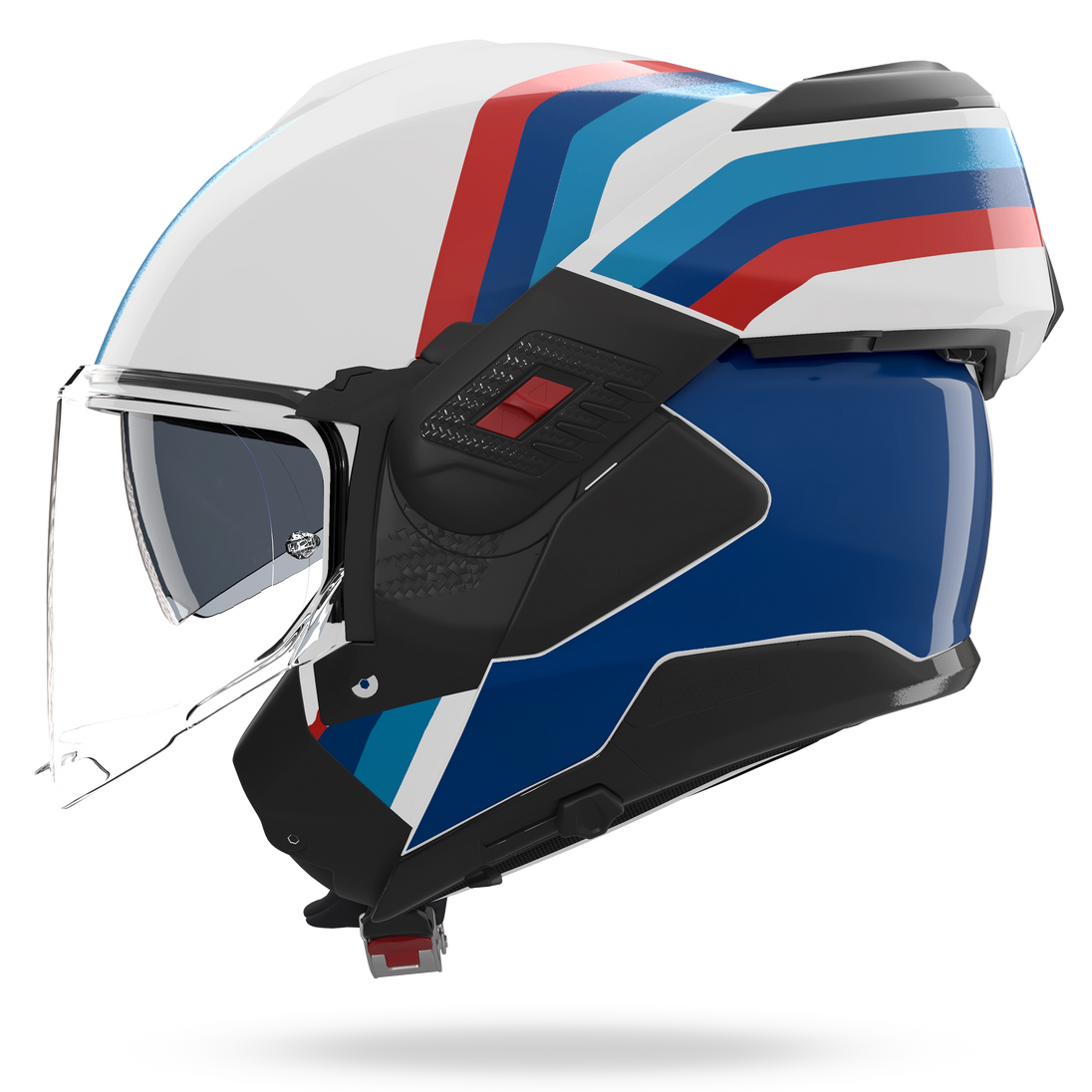 Nolan casco convertibile modulare N120-1 LINEO Bianco / Blu / Rosso - XXL