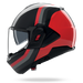 Nolan casco convertibile modulare N120-1 LINEO Nero / Rosso / Grigio - XS
