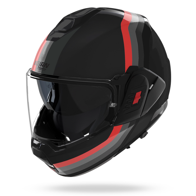 Nolan casco convertibile modulare N120-1 LINEO Nero / Rosso / Grigio - XXS