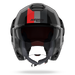 Nolan casco convertibile modulare N120-1 LINEO Nero / Rosso / Grigio - XL