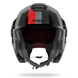 Nolan casco convertibile modulare N120-1 LINEO Nero / Rosso / Grigio - XL