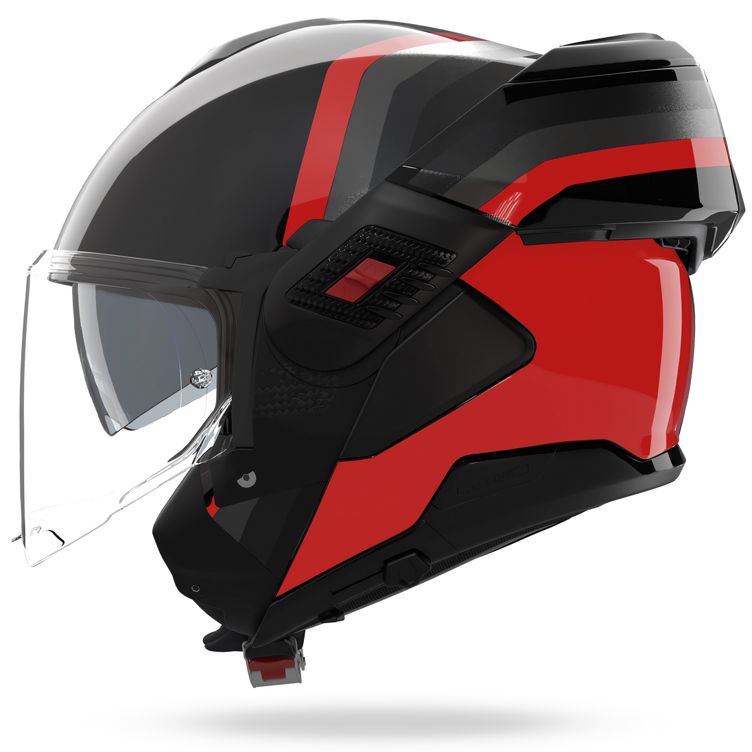 Nolan casco convertibile modulare N120-1 LINEO Nero / Rosso / Grigio - XXL