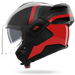 Nolan casco convertibile modulare N120-1 LINEO Nero / Rosso / Grigio - XXL