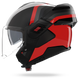 Nolan casco convertibile modulare N120-1 LINEO Nero / Rosso / Grigio - XXL