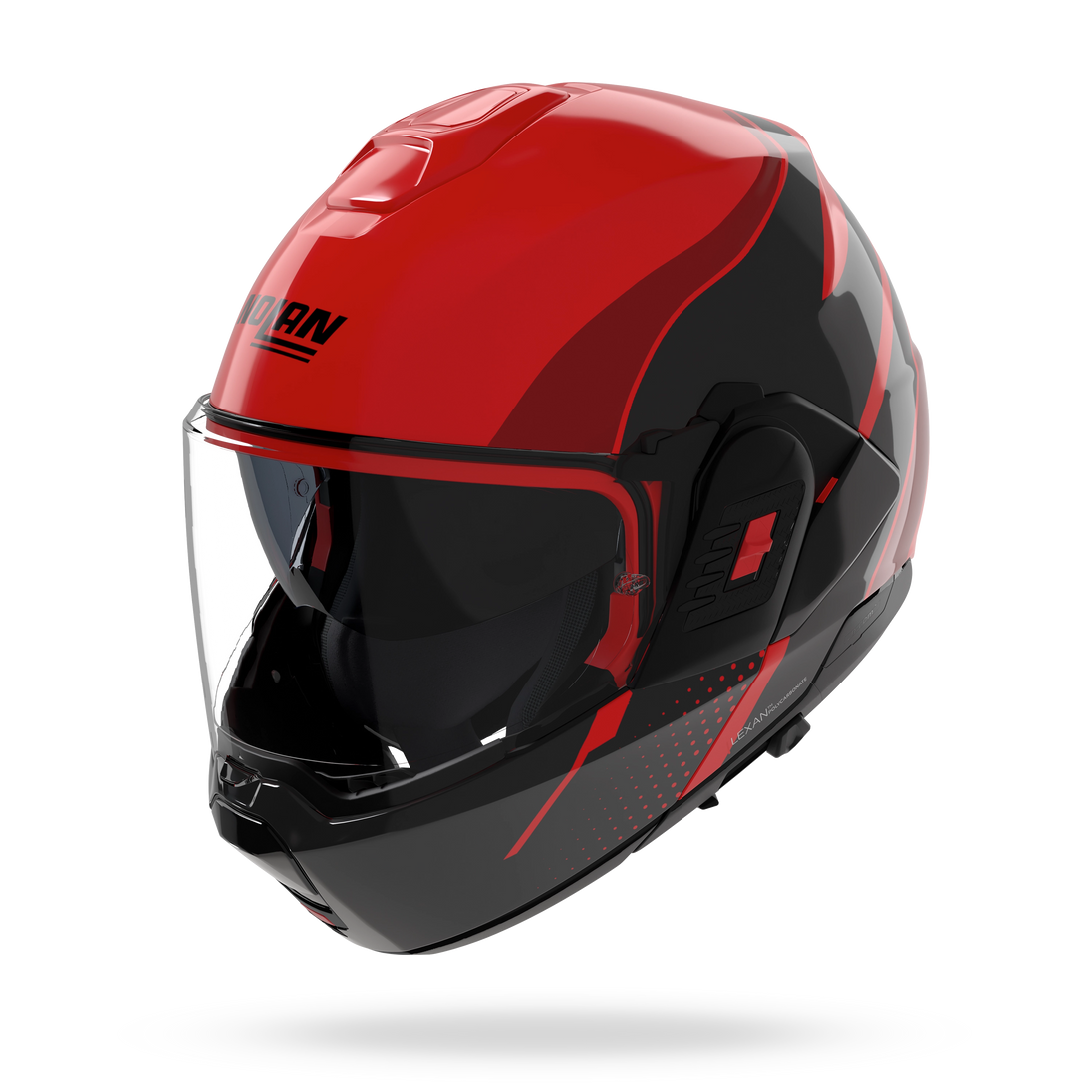 Nolan casco convertibile modulare N120-1 FLUENTE Rosso / Nero / Rosso viscerale - XXS
