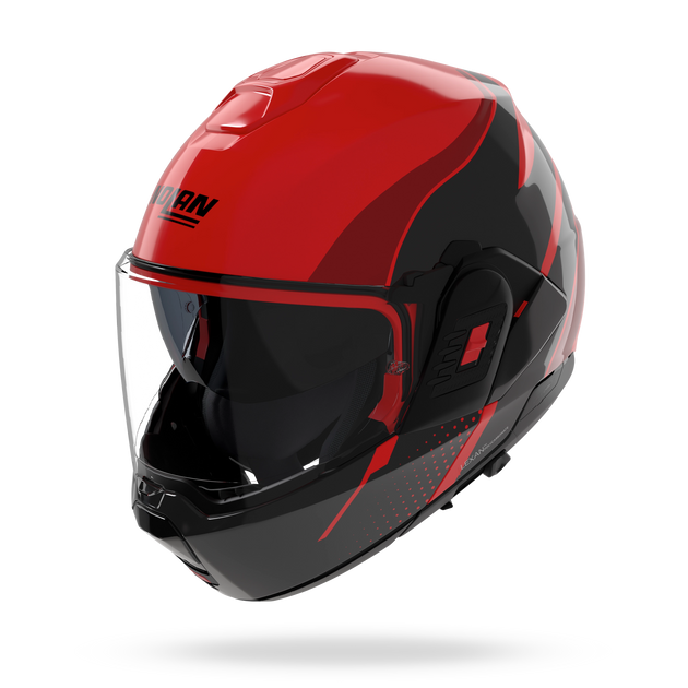 Nolan casco convertibile modulare N120-1 FLUENTE Rosso / Nero / Rosso viscerale - XXS