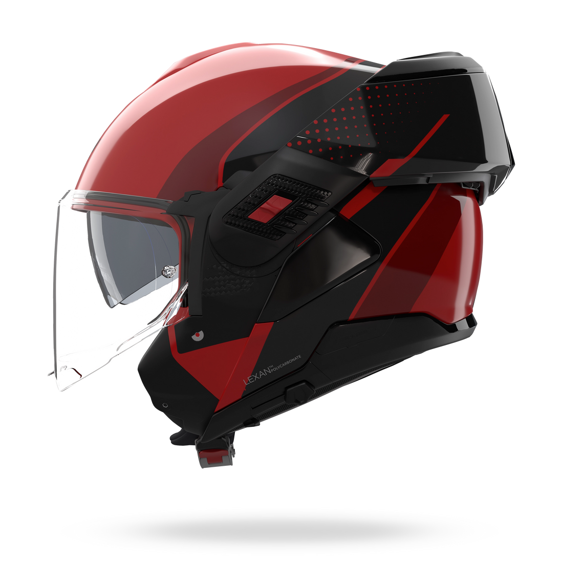 Nolan casco convertibile modulare N120-1 FLUENTE Rosso / Nero / Rosso viscerale - S