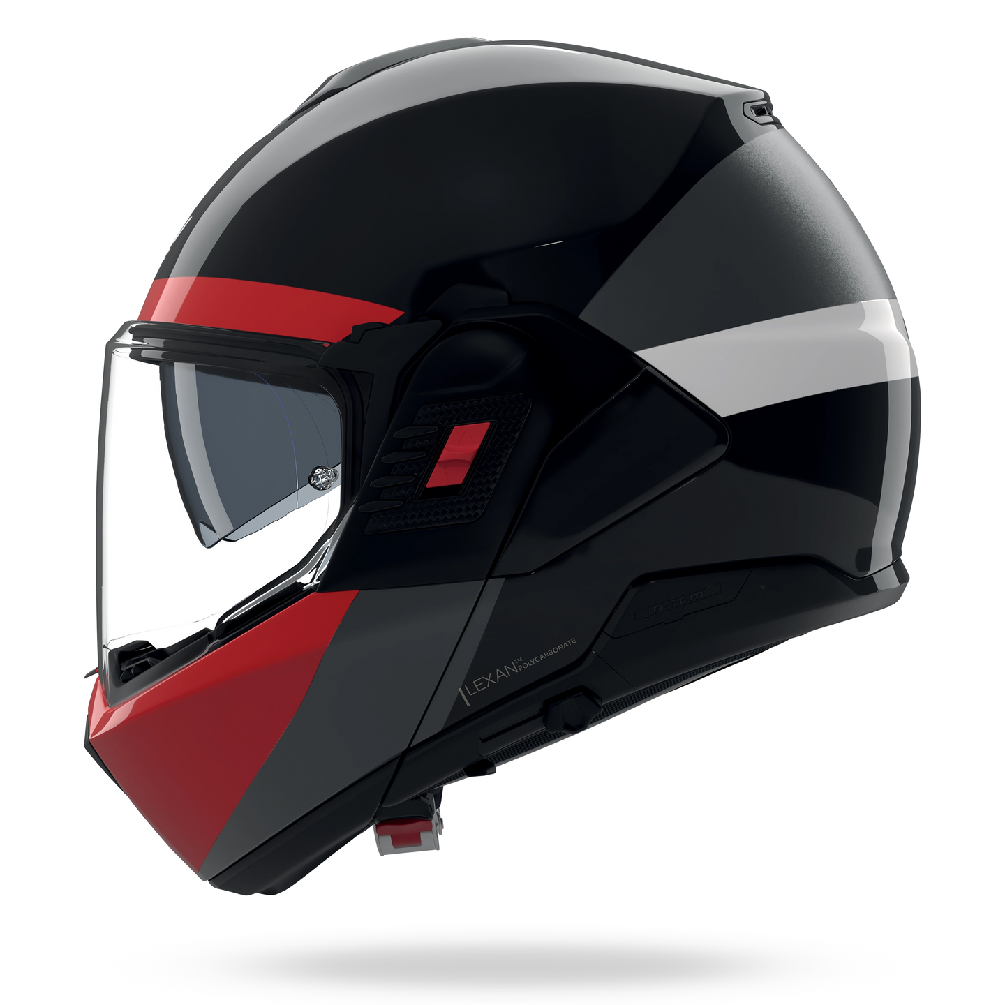 Nolan casco convertibile modulare N120-1 BLOCCO Nero / Antracite / Rosso / Bianco - XS