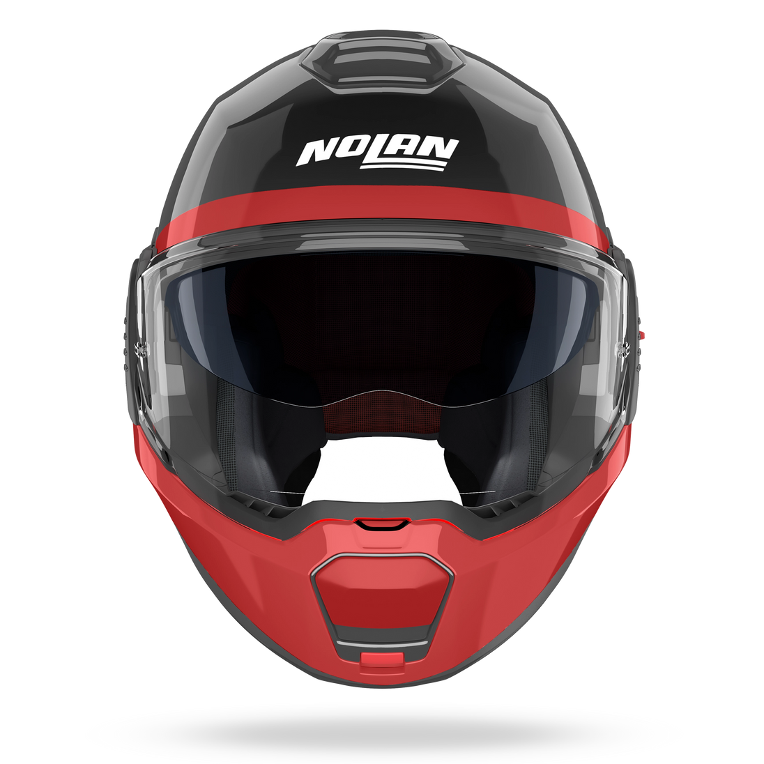 Nolan casco convertibile modulare N120-1 BLOCCO Nero / Antracite / Rosso / Bianco - S