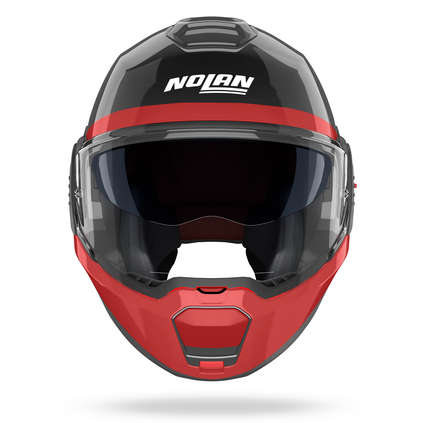 Nolan casco convertibile modulare N120-1 BLOCCO Nero / Antracite / Rosso / Bianco - S