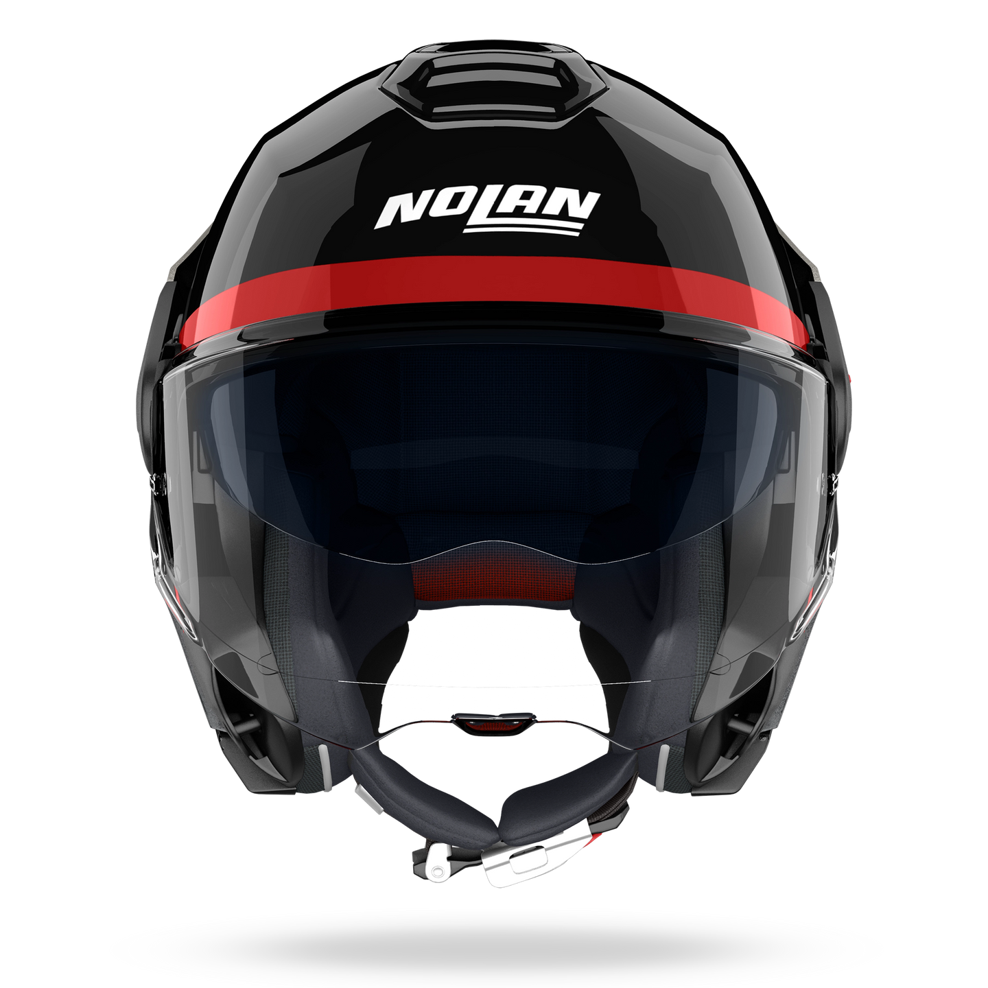 Nolan casco convertibile modulare N120-1 BLOCCO Nero / Antracite / Rosso / Bianco - XL