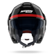 Nolan casco convertibile modulare N120-1 BLOCCO Nero / Antracite / Rosso / Bianco - XL