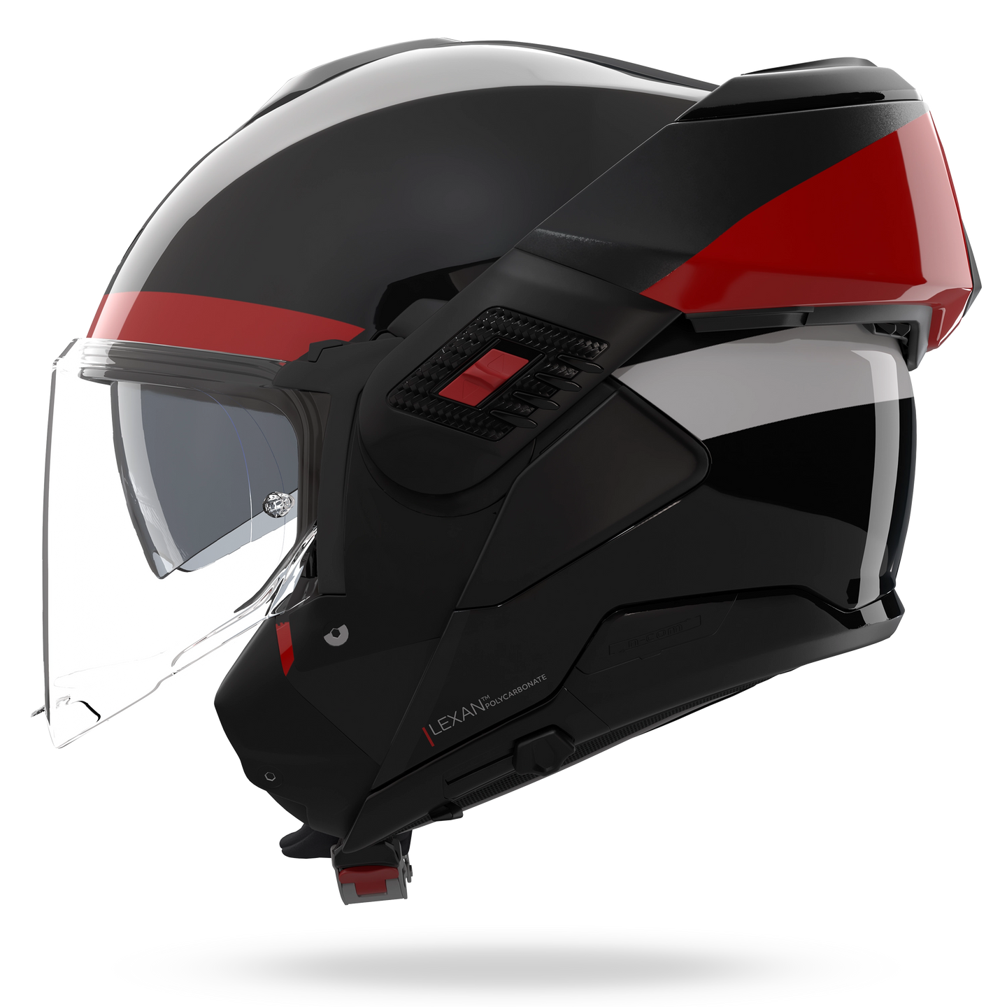 Nolan casco convertibile modulare N120-1 BLOCCO Nero / Antracite / Rosso / Bianco - XXL