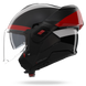 Nolan casco convertibile modulare N120-1 BLOCCO Nero / Antracite / Rosso / Bianco - XXL