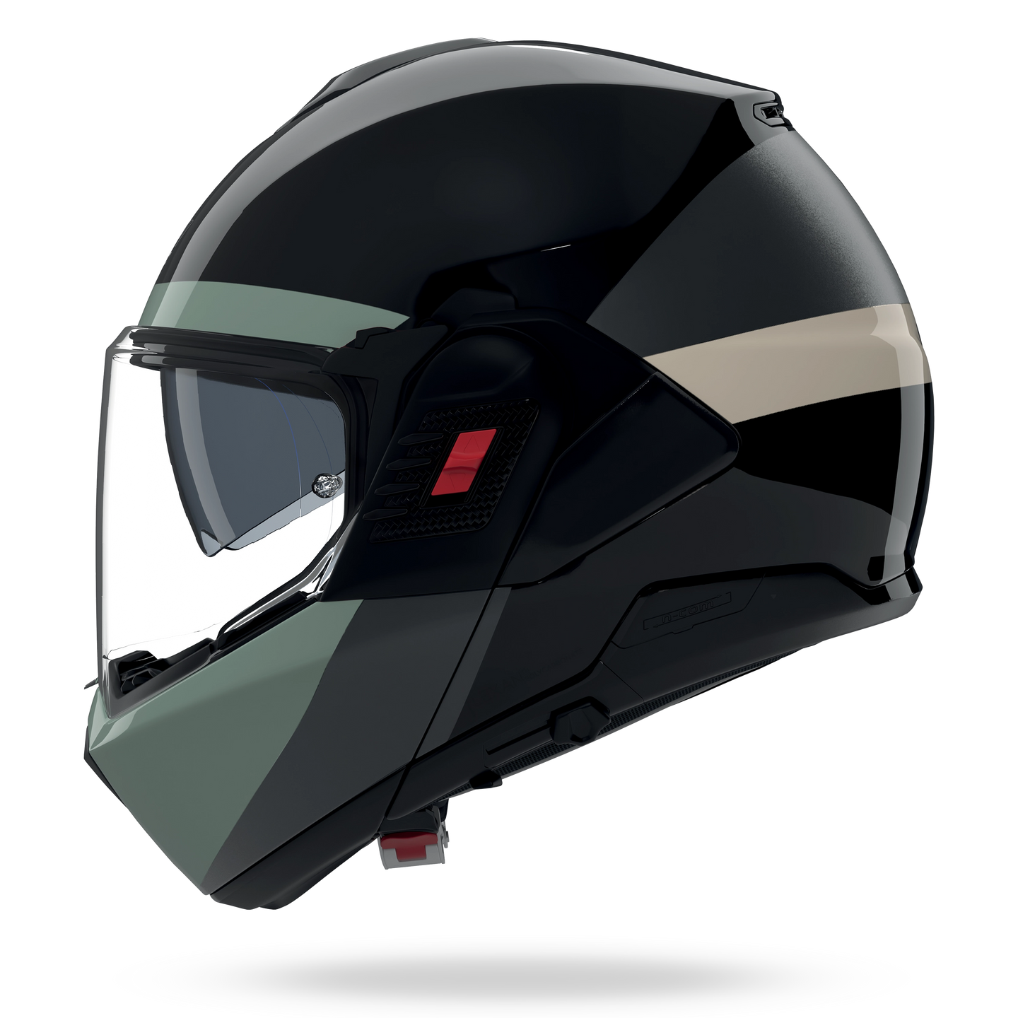 Nolan casco convertibile modulare N120-1 BLOCCO Nero / Antracite / Verde grigio / Avorio - XS