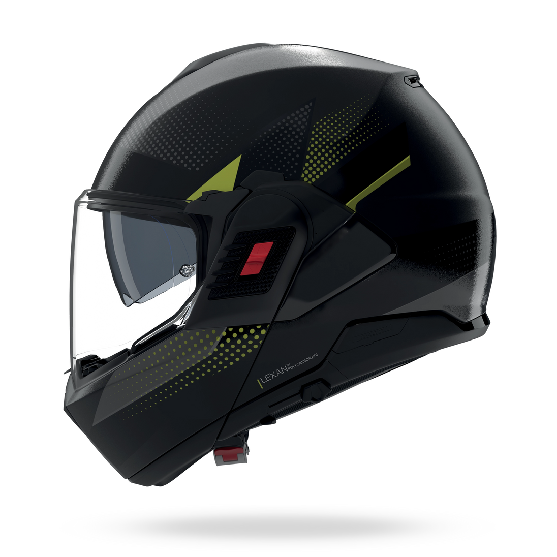 Nolan casco convertibile modulare N120-1 CICLONE Grigio lava / Nero / Verde impulso - XS
