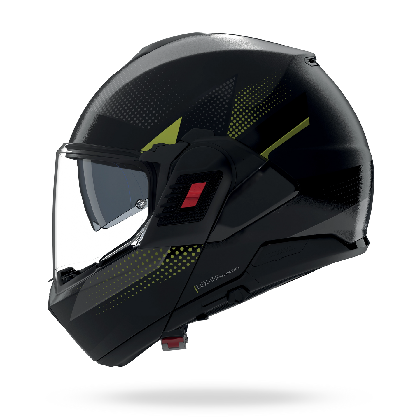 Nolan casco convertibile modulare N120-1 CICLONE Grigio lava / Nero / Verde impulso - XS
