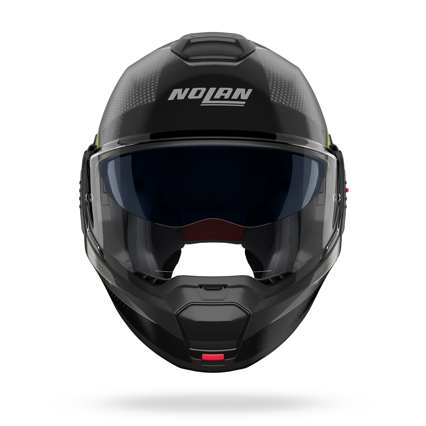 Nolan casco convertibile modulare N120-1 CICLONE Grigio lava / Nero / Verde impulso - S