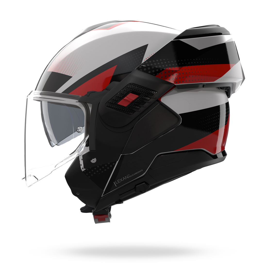 Nolan casco convertibile modulare N120-1 CICLONE Bianco / Nero / Rosso - XXL