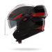 Nolan casco convertibile modulare N120-1 CICLONE Grigio lava / Nero / Rosso - S