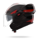 Nolan casco convertibile modulare N120-1 CICLONE Grigio lava / Nero / Rosso - S