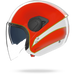 Nolan casco Jet N20-2 VISOR TRICOLORE Bianco / Verde / Rosso - XS