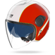 Nolan casco Jet N20-2 VISOR TRICOLORE Bianco / Verde / Rosso - XXS