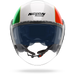 Nolan casco Jet N20-2 VISOR TRICOLORE Bianco / Verde / Rosso - S