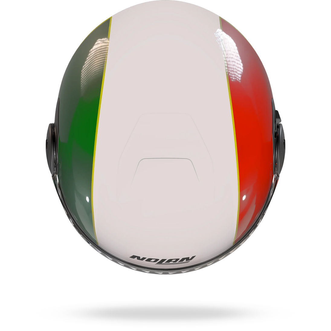 Nolan casco Jet N20-2 VISOR TRICOLORE Bianco / Verde / Rosso - M