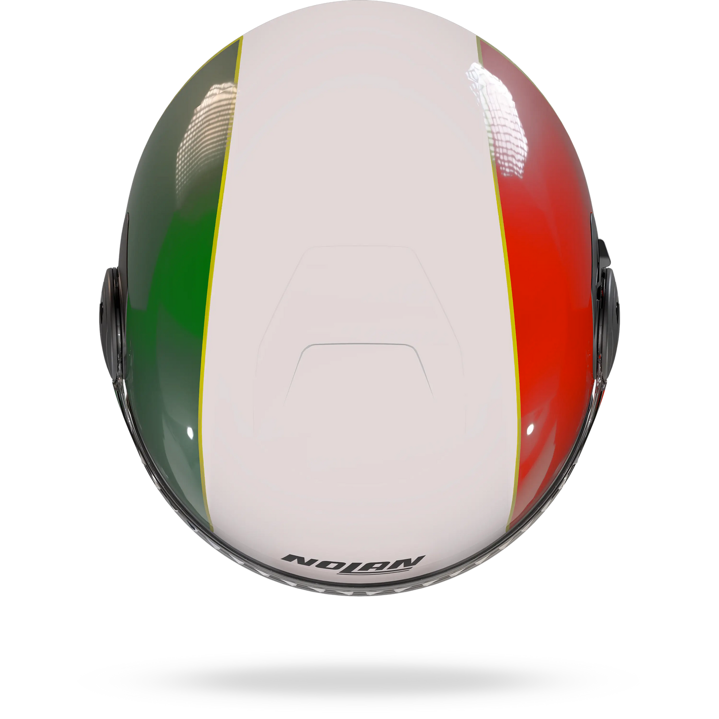 Nolan casco Jet N20-2 VISOR TRICOLORE Bianco / Verde / Rosso - M