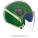 Nolan casco Jet N20-2 VISOR TRICOLORE Bianco / Verde / Rosso - L