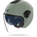 Nolan casco Jet N20-2 VISOR CLASSICO NOBILE Verde Grigio - XXS