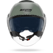Nolan casco Jet N20-2 VISOR CLASSICO NOBILE Verde Grigio - S