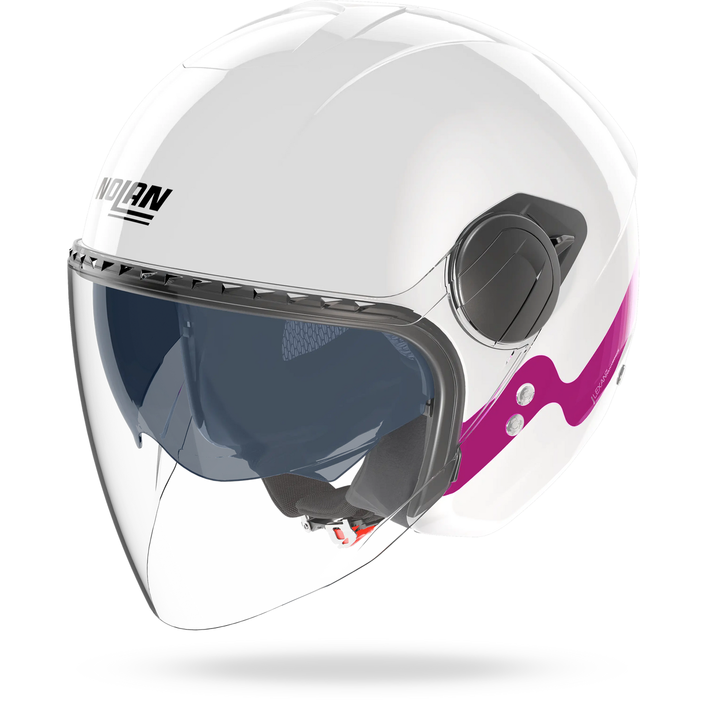 Nolan casco Jet N20-2 VISOR ZEFIRO Bianco / Fucsia - XXS