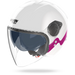 Nolan casco Jet N20-2 VISOR ZEFIRO Bianco / Fucsia - XXS