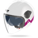 Nolan casco Jet N20-2 VISOR ZEFIRO Bianco / Fucsia - XXS