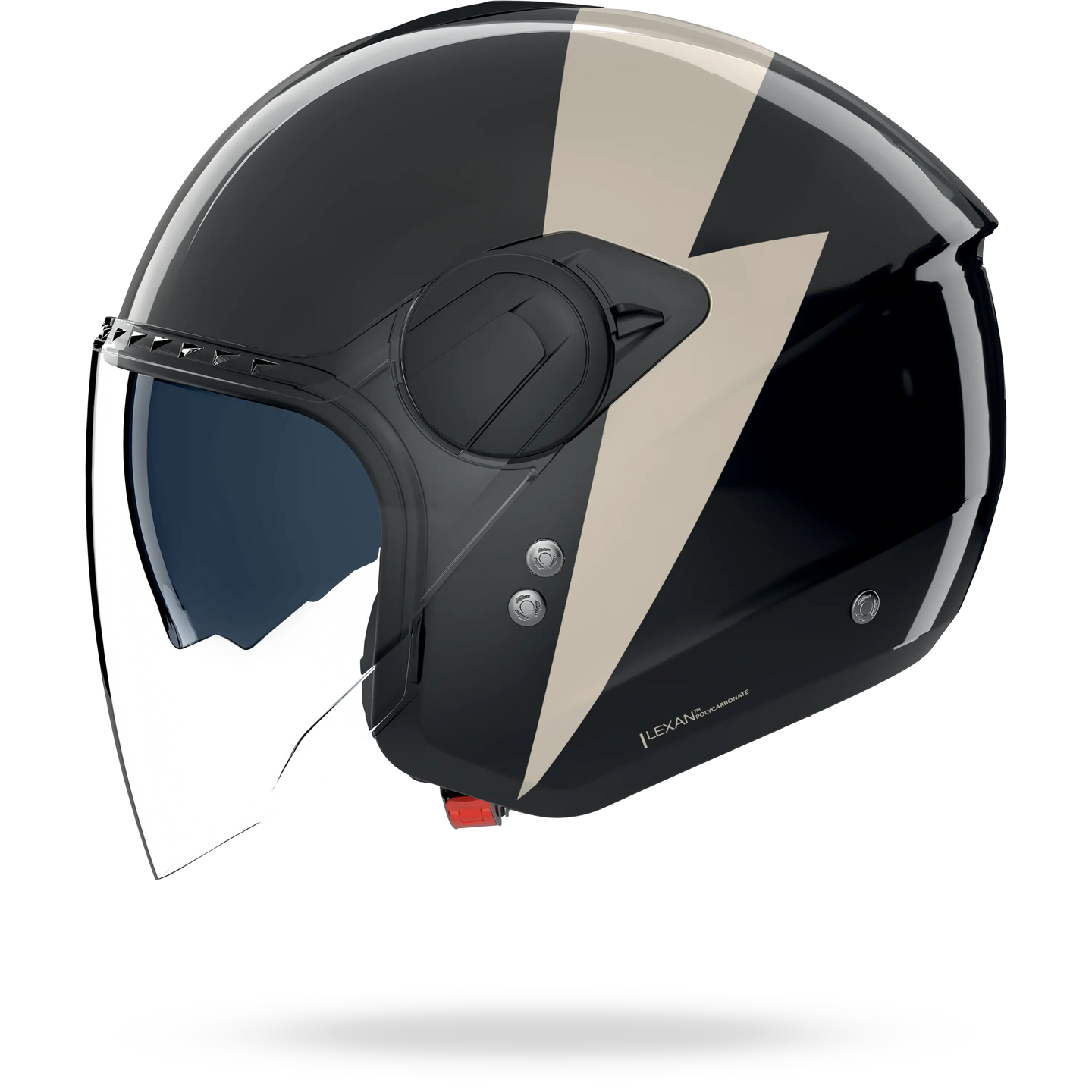 Nolan casco Jet N20-2 VISOR IMPETO Nero / Avorio - XS