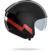 Nolan casco Jet N20-2 ZEFIRO Nero / Italia - L