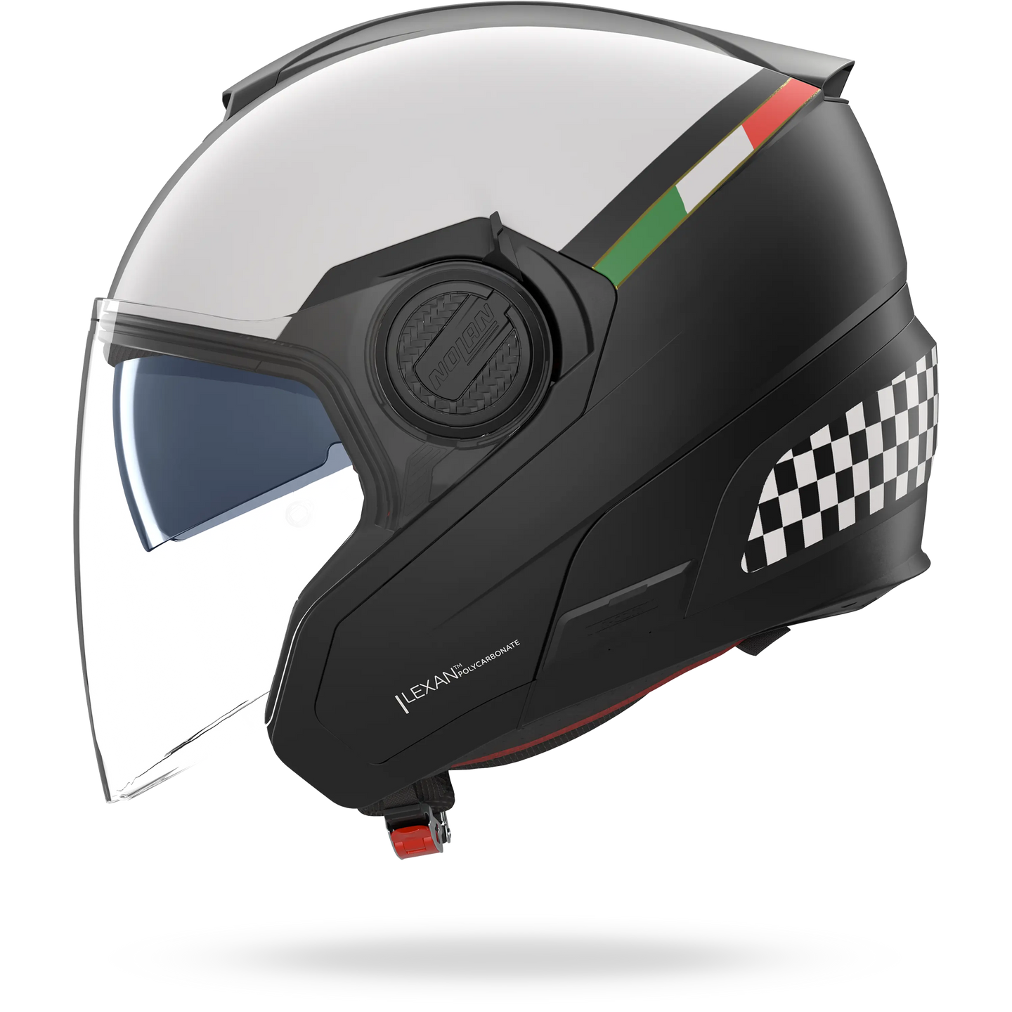 Nolan casco Jet N40-5 06 BELLAVISTA Nero / Bianco / Scacchi - XS