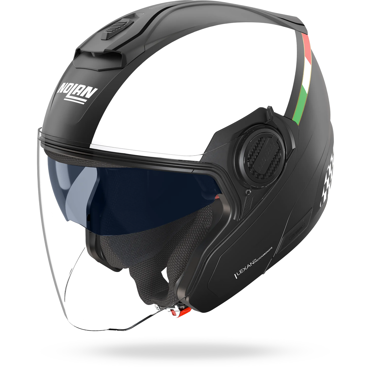 Nolan casco Jet N40-5 06 BELLAVISTA Nero / Bianco / Scacchi - XXS