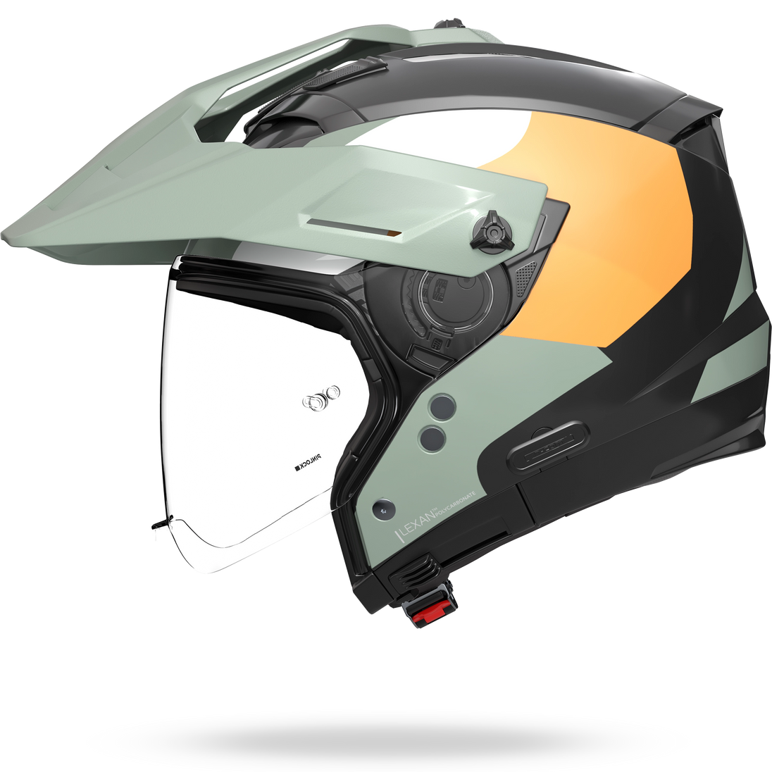 Nolan casco integrale/Jet N70-2 X 06 SELVADO Nero / Verde grigio / Bianco / Arancione - S