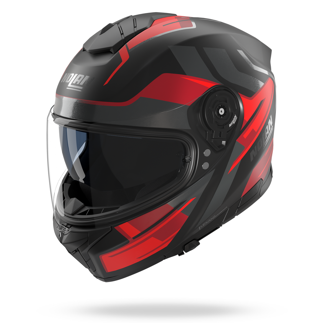 Nolan casco integrale N80-8 TRITTICO Nero / Rosso / Antracite - XXS