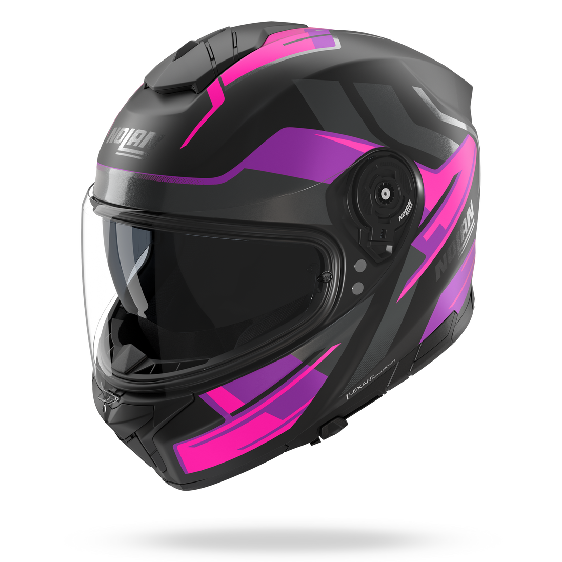 Nolan casco integrale N80-8 TRITTICO Nero / Fucsia / Antracite - XXS