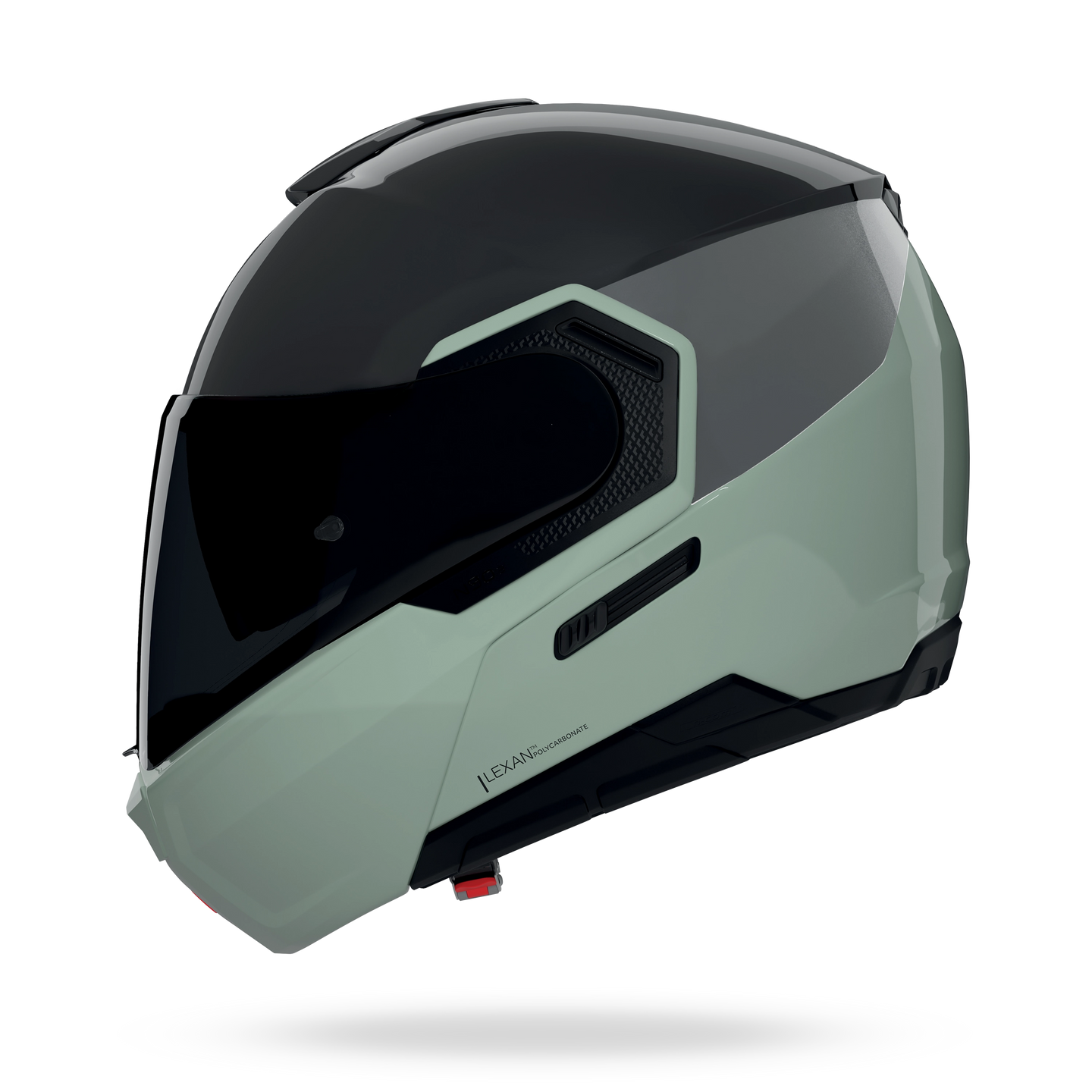 Nolan casco modulare N90-3 06 VERNICIATURA SPECIALE Nero / Verde grigio - XS