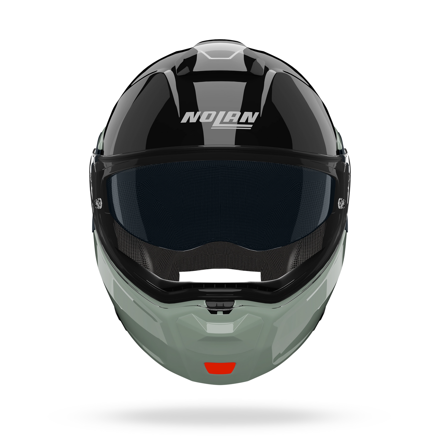 Nolan casco modulare N90-3 06 VERNICIATURA SPECIALE Nero / Verde grigio - S