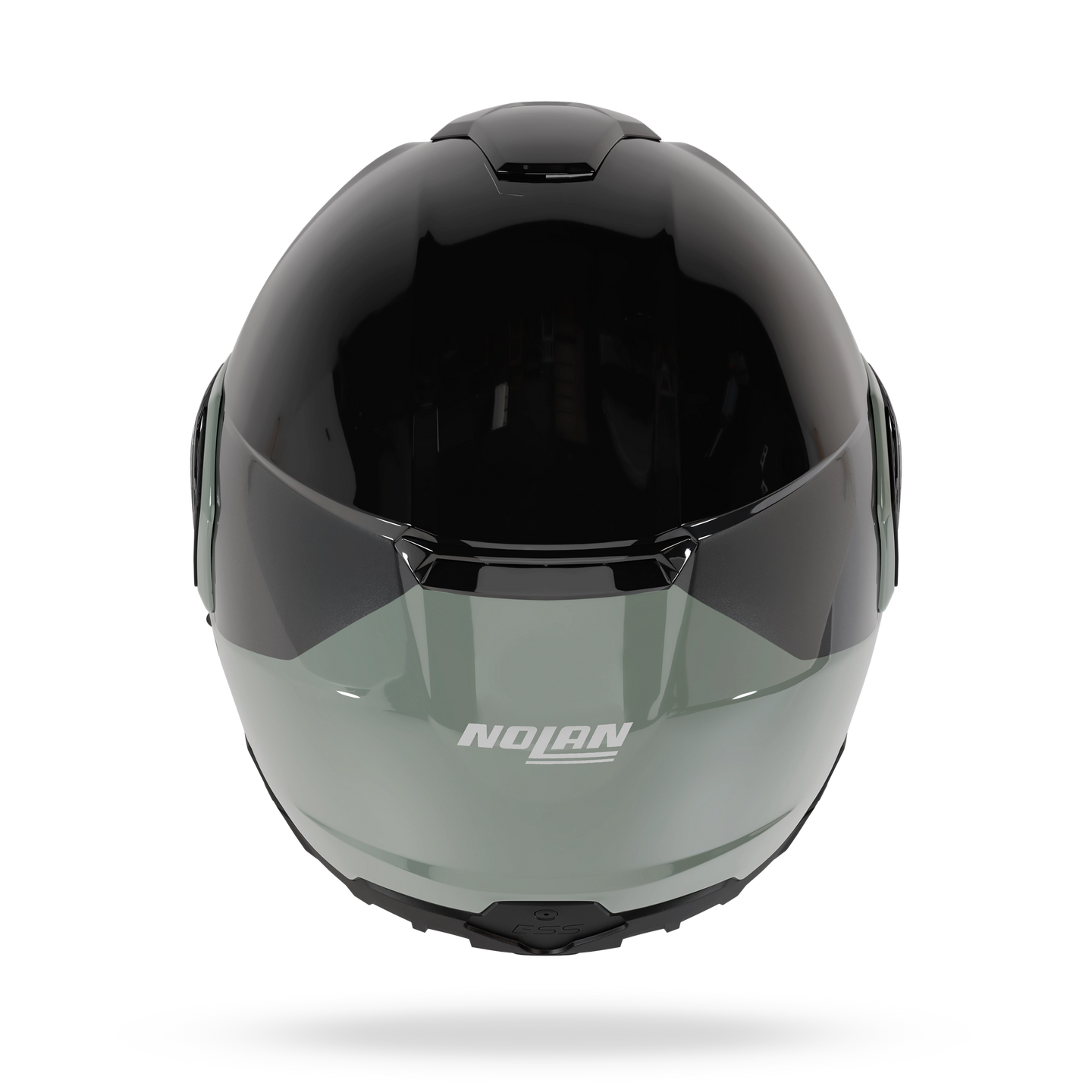 Nolan casco modulare N90-3 06 VERNICIATURA SPECIALE Nero / Verde grigio - M