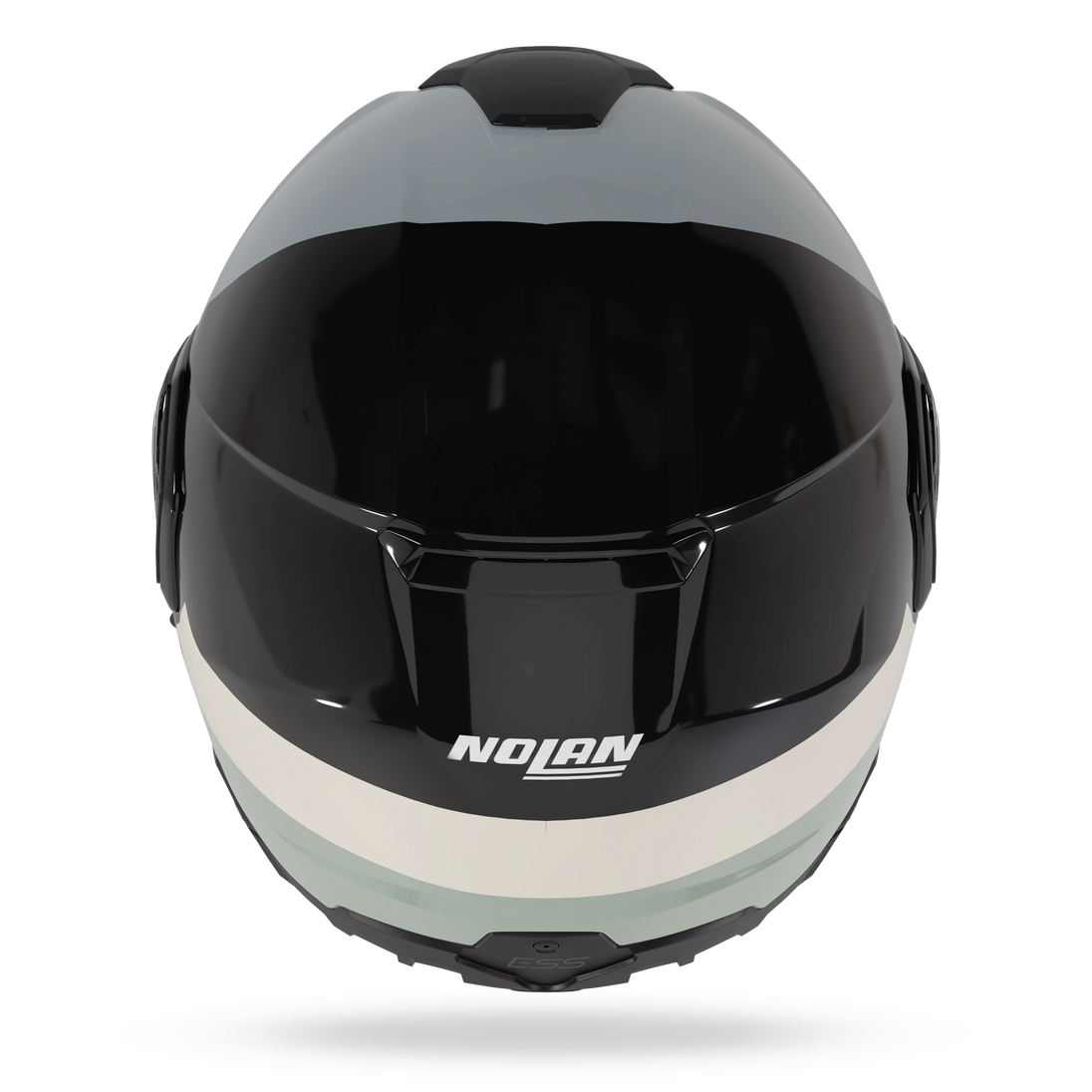 Nolan casco modulare N90-3 06 BLOCCO Nero / Avorio / Antracite / Verde grigio - M